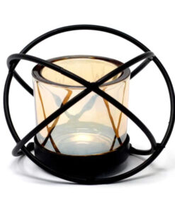 Ancient Wisdom Iron Candle Holder - Sphere