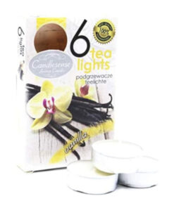 Candlesense Vanilla Scented Tealights - Set of 6