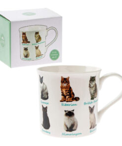 Cat Design Ceramic Mug – Gift Boxed
