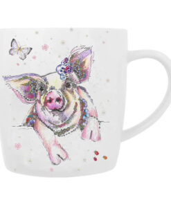Doodleicious Pig Fine China Mug - Gift Boxed