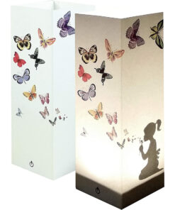 Luxa Girl Blowing Butterflies Shadow Lamp
