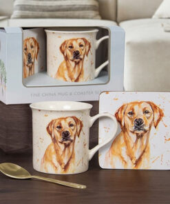 Mans Best Friend Golden Labrador Mug & Coaster
