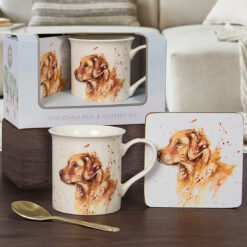 Mans Best Friend Golden Retriever Mug & Coaster