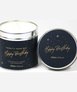 Potters Crouch Happy Birthday Tin Candle