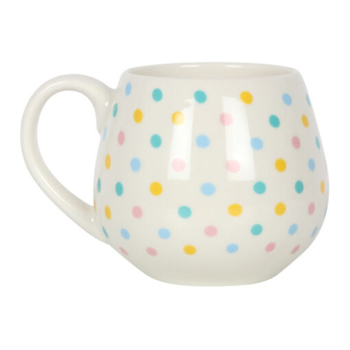 Spotted Rounded Ceramic Mug - Image 3