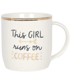 This Girl Runs On Coffee Mug