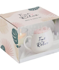 Alternative view of Time to Relax Mug and Sock Gift Set