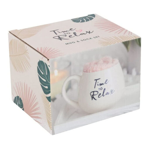 Time to Relax Mug and Sock Gift Set - Image 2