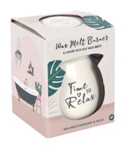 Alternative view of Time to Relax Pacific Breeze Eco Soy Wax Melt Burner Gift Set