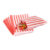 Candy Stripe PaperRed & White  Bags 5×7 Inch (Pack of 50)
