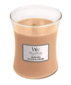 Woodwick Golden Milk Medium Jar Candle